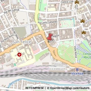 Mappa Viale Milano, 53, 36100 Vicenza, Vicenza (Veneto)