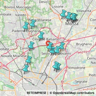 Mappa Via E. Ferri, 20092 Cinisello Balsamo MI, Italia (4.28611)