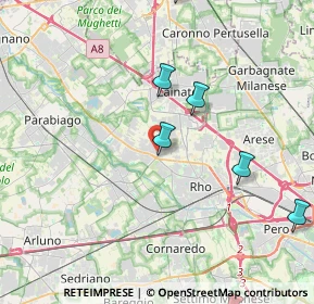 Mappa Via E. Caldara, 20045 Lainate MI, Italia (6.27455)