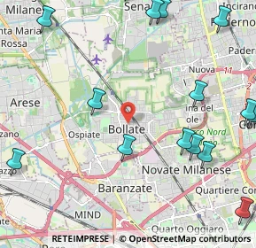 Mappa Vicolo Privato Concordia, 20021 Bollate MI, Italia (2.9925)