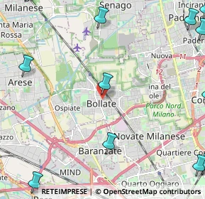 Mappa Vicolo Privato Concordia, 20021 Bollate MI, Italia (3.63083)