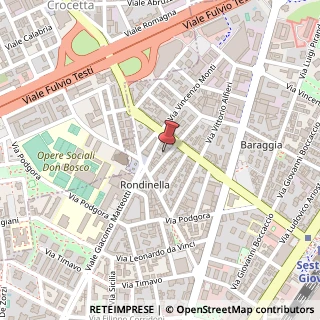 Mappa Via Giuseppe Giusti, 28, 20099 Sesto San Giovanni, Milano (Lombardia)