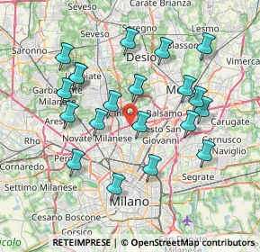 Mappa Via Galileo Galilei, 20091 Bresso MI, Italia (7.337)