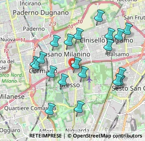 Mappa Via Galileo Galilei, 20091 Bresso MI, Italia (1.977)