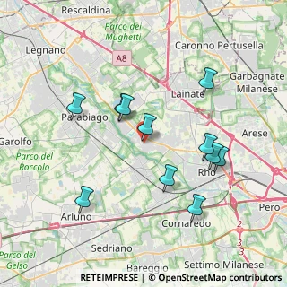 Mappa Via Solferino, 20005 Pogliano Milanese MI, Italia (3.62909)