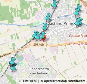 Mappa Via Novara, 20022 Castano Primo MI, Italia (1.29571)