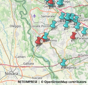 Mappa Via Novara, 20022 Castano Primo MI, Italia (9.8735)
