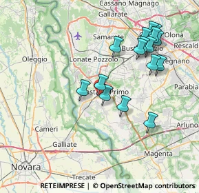 Mappa Via Novara, 20022 Castano Primo MI, Italia (7.68813)