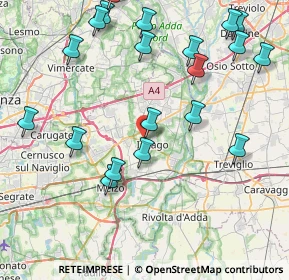 Mappa Via Massimo Leonardi, 20065 Inzago MI, Italia (9.695)