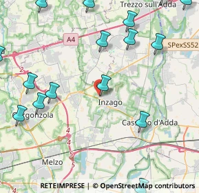 Mappa Via Massimo Leonardi, 20065 Inzago MI, Italia (6.509)