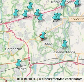 Mappa Via Massimo Leonardi, 20065 Inzago MI, Italia (5.32154)