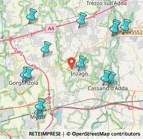 Mappa Via Massimo Leonardi, 20065 Inzago MI, Italia (5.00462)