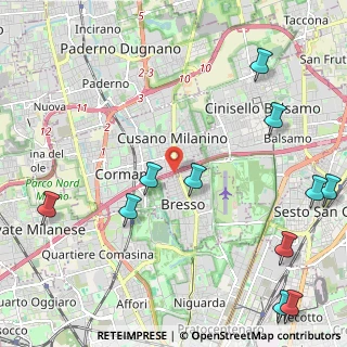 Mappa A4 Torino - Trieste, 20032 Cormano MI, Italia (2.94545)