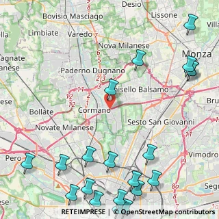 Mappa A4 Torino - Trieste, 20032 Cormano MI, Italia (6.635)