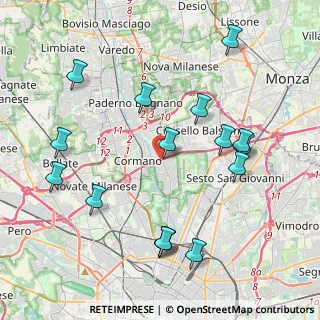 Mappa A4 Torino - Trieste, 20032 Cormano MI, Italia (4.51313)