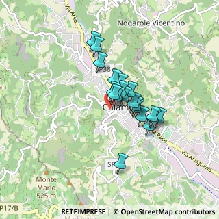 Mappa Via Righetto, 36072 Chiampo VI, Italia (0.586)