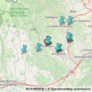 Mappa Via Righetto, 36072 Chiampo VI, Italia (5.66923)