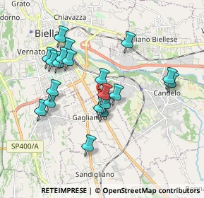 Mappa Via Remo Fessia, 13894 Gaglianico BI, Italia (1.707)