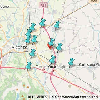 Mappa Via Pascoli, 36050 Villaggio Montegrappa VI, Italia (3.44417)