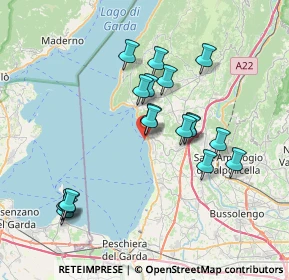 Mappa Lungolago Roma, 37011 Bardolino VR, Italia (6.91722)