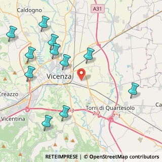 Mappa Via Casermette, 36100 Vicenza VI, Italia (5.12273)