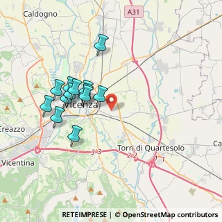 Mappa Via Casermette, 36100 Vicenza VI, Italia (3.44231)