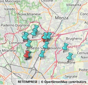 Mappa Via Monte Grappa, 20099 Sesto San Giovanni MI, Italia (3.06857)