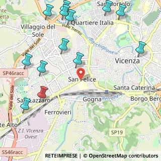 Mappa Corso SS Felice Fortunato, 36100 Vicenza VI, Italia (1.45692)
