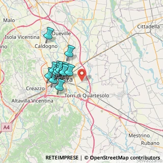 Mappa Via S.Perozzi, 36100 Vicenza VI, Italia (5.66)