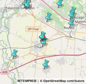 Mappa Via Prof. Pellegrini, 25032 Chiari BS, Italia (4.73462)