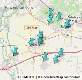 Mappa Via Prof. Pellegrini, 25032 Chiari BS, Italia (3.83286)