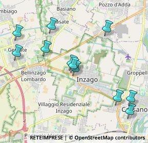 Mappa Via Eugenio Montale, 20065 Inzago MI, Italia (2.16727)