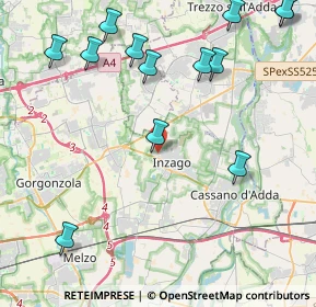 Mappa Via Eugenio Montale, 20065 Inzago MI, Italia (5.32385)