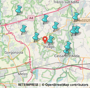 Mappa Via Eugenio Montale, 20065 Inzago MI, Italia (3.97909)