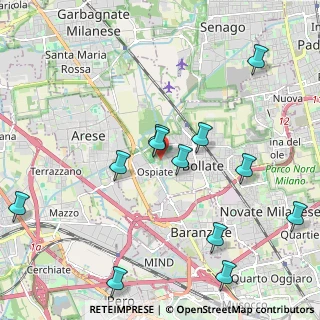 Mappa Via Eugenio Villoresi, 20021 Bollate MI, Italia (2.32667)