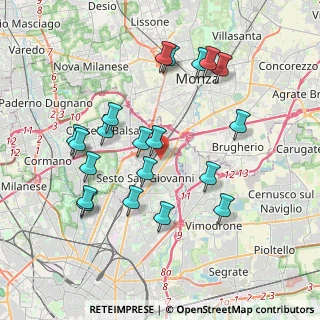 Mappa Sesto San Giovanni, 20099 Sesto San Giovanni MI, Italia (3.862)