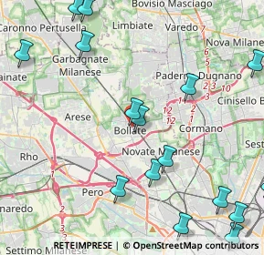 Mappa Via Concordia, 20021 Bollate MI, Italia (6.2945)