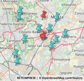 Mappa Via Francesco Petrarca, 20099 Sesto San Giovanni MI, Italia (3.73308)
