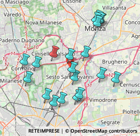 Mappa Via Francesco Petrarca, 20099 Sesto San Giovanni MI, Italia (3.978)