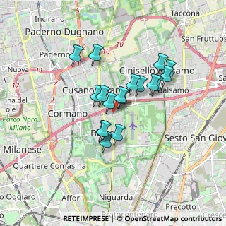 Mappa Vicolo Ticino, 20091 Bresso MI, Italia (1.29167)