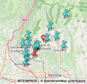 Mappa Via Ca' Righetto, 37024 Negrar di Valpolicella VR, Italia (6.44)