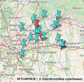 Mappa Via Luciano Manara, 20065 Inzago MI, Italia (11.99316)