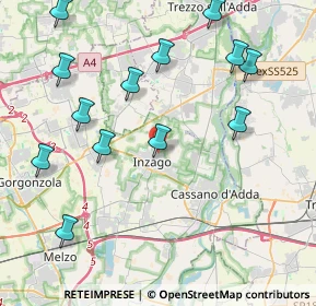 Mappa Via Piero Gobetti, 20065 Inzago MI, Italia (4.73615)