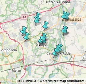 Mappa Via Piero Gobetti, 20065 Inzago MI, Italia (2.99353)