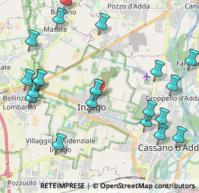 Mappa Via Piero Gobetti, 20065 Inzago MI, Italia (2.576)