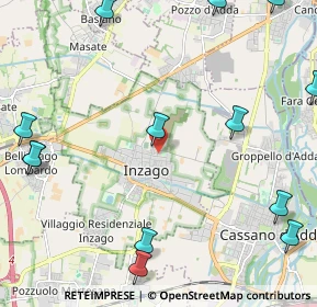 Mappa Via Piero Gobetti, 20065 Inzago MI, Italia (3.10692)