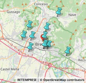 Mappa Via della Rocca, 25122 Brescia BS, Italia (2.62727)