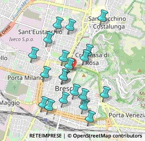 Mappa Via della Rocca, 25122 Brescia BS, Italia (0.8955)