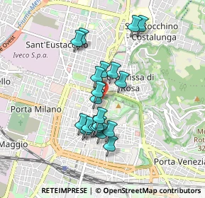 Mappa Via della Rocca, 25122 Brescia BS, Italia (0.724)