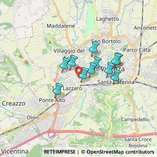 Mappa Via Konrad Adenauer, 36100 Vicenza VI, Italia (1.26364)